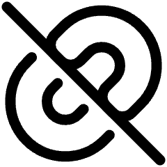 Broken Link 2 Icon from Plump Line Set