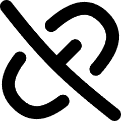 Broken Link 2 Icon from Flex Solid Set