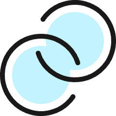 Hyperlink Circle Icon from Ultimate Colors Set