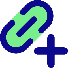 Link Chain Add Plus Icon from Core Pop Set