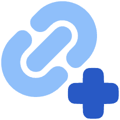 Link Chain Add Plus Icon from Plump Flat Set