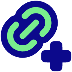 Link Chain Add Plus Icon from Plump Pop Set