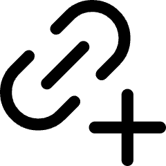 Link Chain Add Plus Icon from Core Line Set