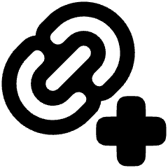 Link Chain Add Plus Icon from Plump Remix Set