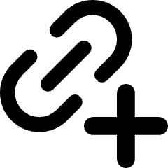 Link Chain Add Plus Icon from Core Remix Set