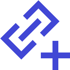 Link Chain Add Plus Icon from Sharp Duo Set