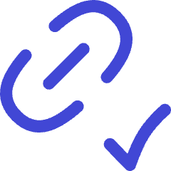 Link Chain Check Validate Icon from Flex Duo Set