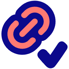 Link Chain Check Validate Icon from Plump Pop Set