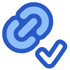 Link Chain Check Validate Icon from Plump Duo Set