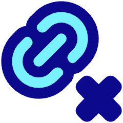 Link Chain Delete Cross Icon from Plump Pop Set