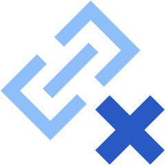 Link Chain Delete Cross Icon from Sharp Flat Set