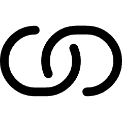 Link Chain Horizontal Icon from Core Line Set