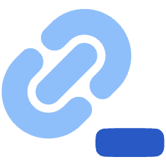 Link Chain Remove Subtract Icon from Plump Flat Set