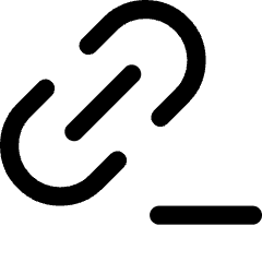 Link Chain Remove Subtract Icon from Core Line Set