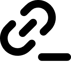 Link Chain Remove Subtract Icon from Core Solid Set