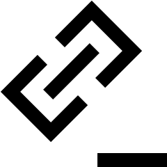 Link Chain Remove Subtract Icon from Sharp Line Set