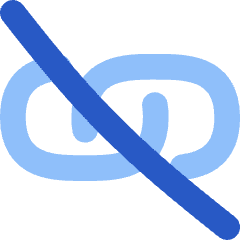 Unlink Chain Horizontal Icon from Flex Flat Set