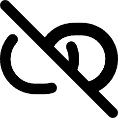 Unlink Chain Horizontal Icon from Core Remix Set