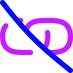 Unlink Chain Horizontal Icon from Flex Neon Set