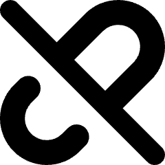 Unlink Icon from Micro Solid Set