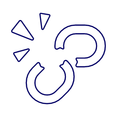 Broken Link Illustration from UX Line Set