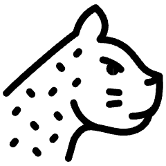 Leopard Head Side Icon from Ultimate Light Set