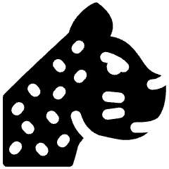 Leopard Head Side Icon from Ultimate Bold Set
