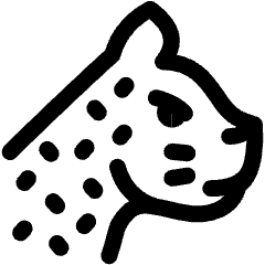 Leopard Head Side Icon from Ultimate Regular Set