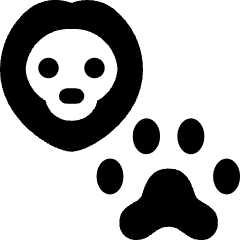 Lion Footprint Icon from Ultimate Bold Set