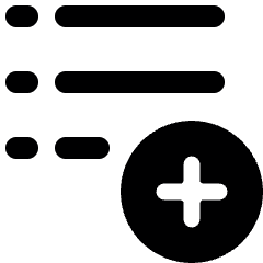 List Add Icon from Ultimate Bold Set