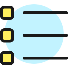 List Bullets 1 Icon from Ultimate Colors Set