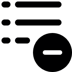 List Remove Icon from Ultimate Bold Set