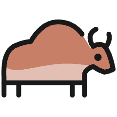 Livestock Bull Body Icon from Ultimate Colors Set