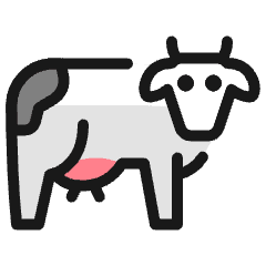 Livestock Cow Body Icon from Ultimate Colors Set