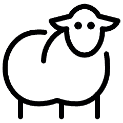 Livestock Sheep Body Icon from Ultimate Light Set