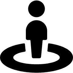 Location User Icon from Ultimate Bold Set