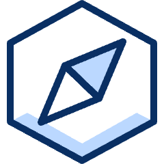 Compass 3 Icon from Cyber Duotone Set