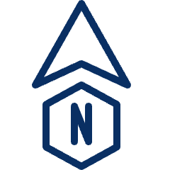 Compass North Icon from Cyber Line Set