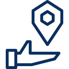 Location Hand Shared Icon from Cyber Line Set