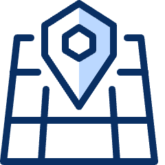 Location Map Icon from Cyber Duotone Set