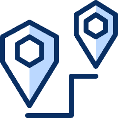 Location Pin Direction 2 Icon from Cyber Duotone Set