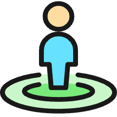 Location User Icon from Ultimate Colors Set