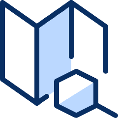 Map Search Icon from Cyber Duotone Set