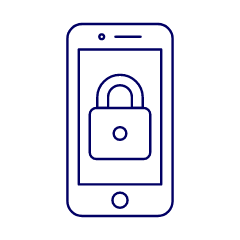 Locked Phone 1 Illustration from UX Line Set