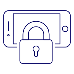 Locked Phone 3 Illustration from UX Line Set
