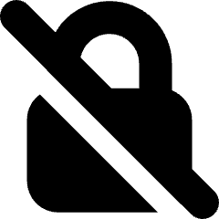 Disabled Lock Icon from Micro Solid Set