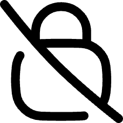 Disabled Padlock Icon from Flex Line Set