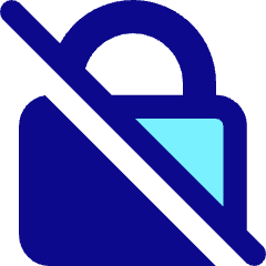 Disabled Padlock Icon from Core Pop Set