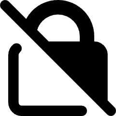 Disabled Padlock Icon from Core Remix Set