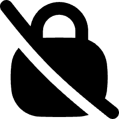 Disabled Padlock Icon from Flex Solid Set